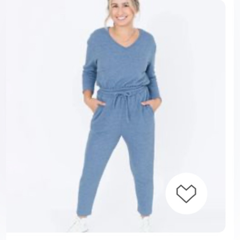 Smash +Tess Chelsea Romper in Fog Gray